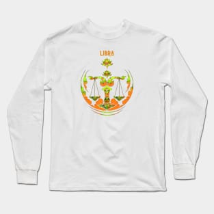 Vibrant Zodiac Libra Long Sleeve T-Shirt